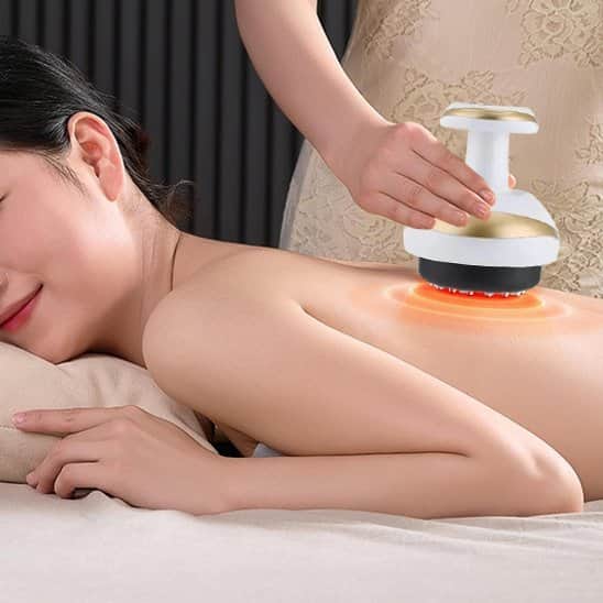 Appareil massage pour le dos blanc
