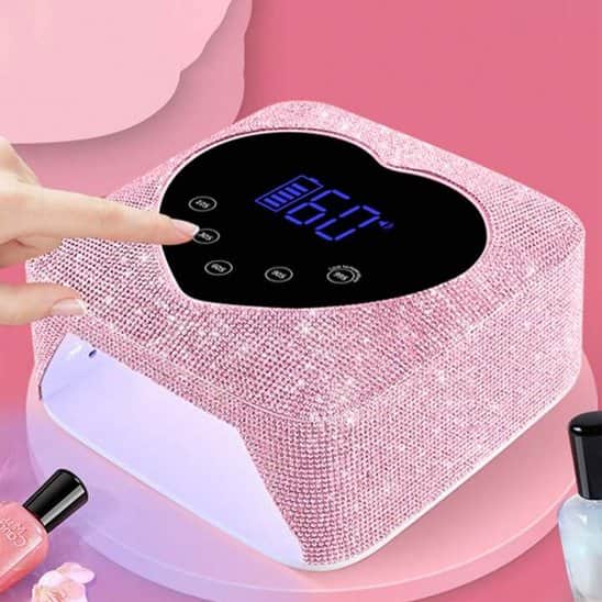 lampe uv ongles rose