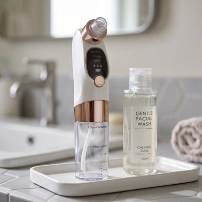aspirateur point noir blanc