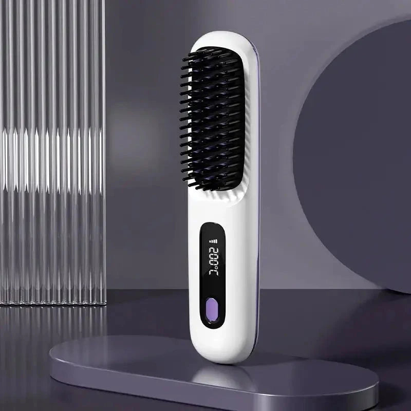 Brosse chauffante blanc