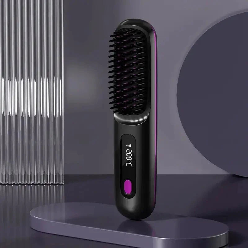Brosse chauffante noir
