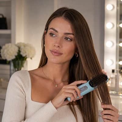 Brosse lissante chauffante | Brillance Express