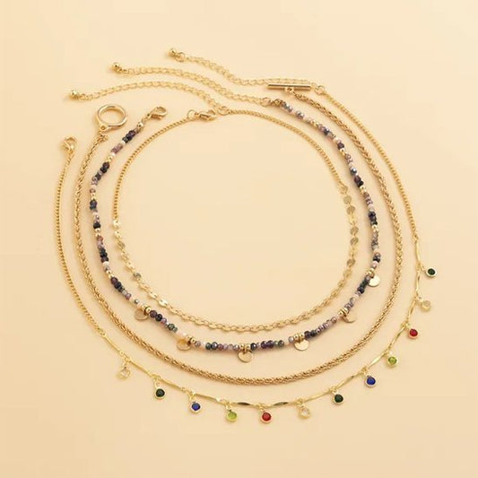 collier femme doré