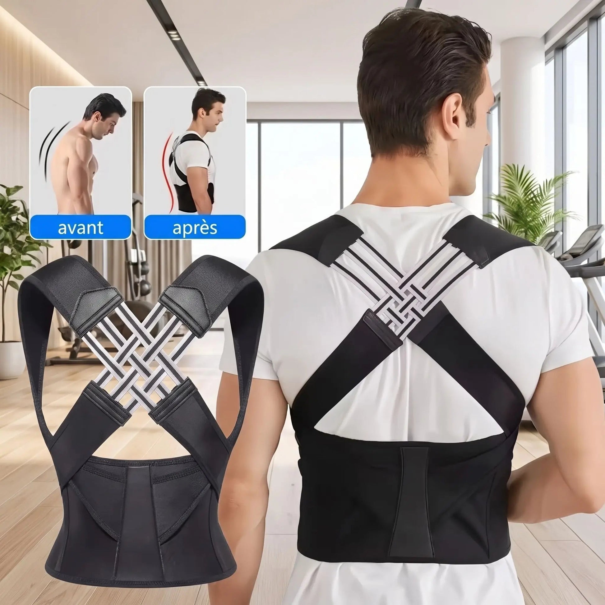 correcteur de posture noir