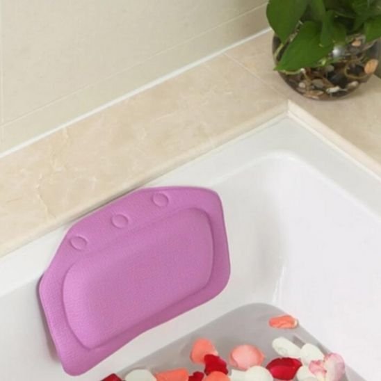 coussin de bain violet
