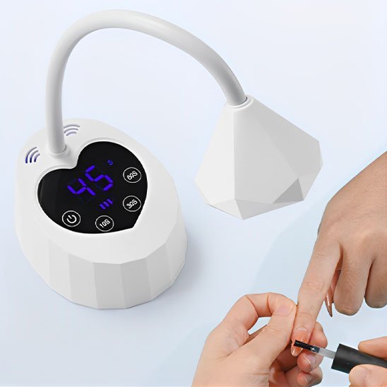 lampe uv ongles design blanc