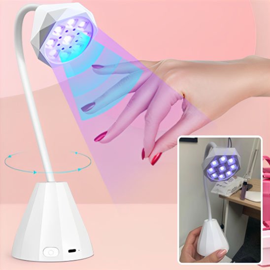 lampe uv ongles violet