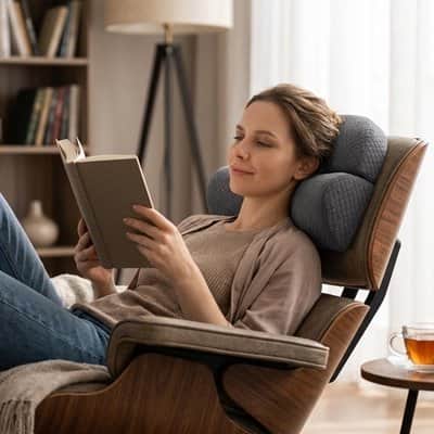 oreiller cervical chaise