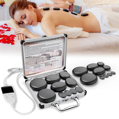 Pierre chaude massage mallette